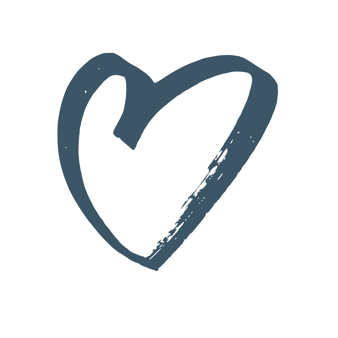 heart - steel Drawn heart